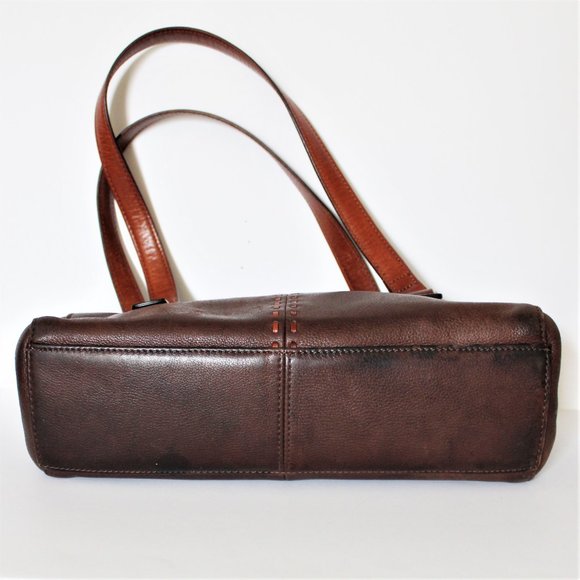Fossil Vintage Brown Leather Shoulder Bag - Picture 6 of 9